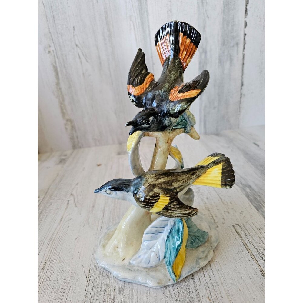 Stangl bird Red Wing restarts 3490 porcelain pottery figurine vintage double red